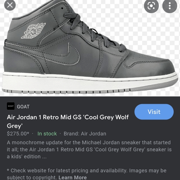 Air Jordan 1 Mid Top Retro Sneakers UK6/EU40 - Picture 8 of 8